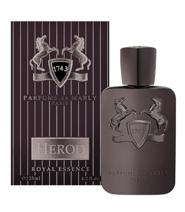 Parfums de Marly Herod perfume bottle and packaging on a white background