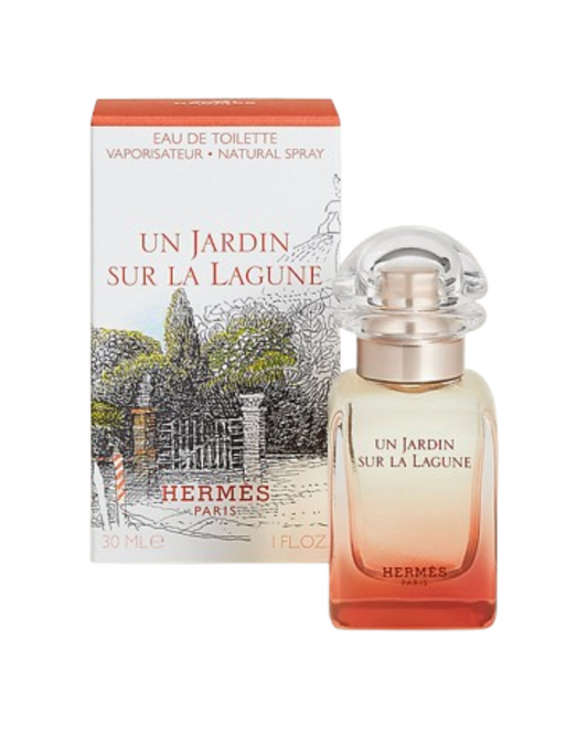 Hermes perfume bottle and packaging on a white background