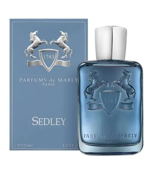Parfums de Marly Sedley perfume bottle and packaging on a white background