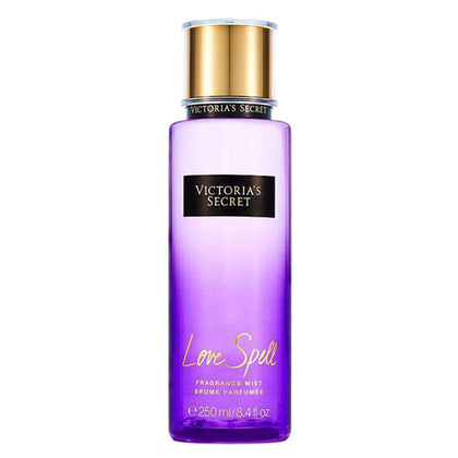 Victoria's Secret Love Spell perfume bottle on a white background